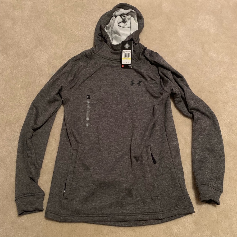NWT Under Armour gray pullover hoodie